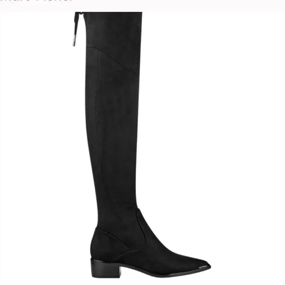 - NWT IN BOX MARK FISHER OVER THE KNEE YUNA BOOTS BLACK SIZE 5.5